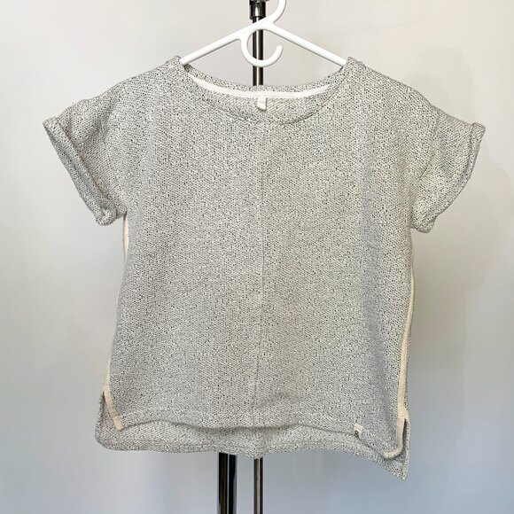 Lou & Grey tweed top — super soft short sleeved dolman sweater — XS - Picture 2 of 8